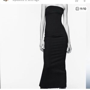 ZARA Casual Style Sleeveless Plain Cotton Medium Dress size M